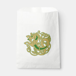 複雑な金ゴールドケルト馬 フェイバーバッグ