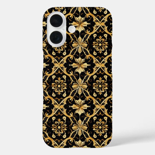 複雑な金ゴールドパターン Case-Mate iPhoneケース (裏面)