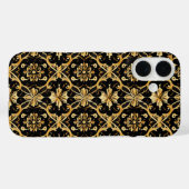 複雑な金ゴールドパターン Case-Mate iPhoneケース (裏面 (横))