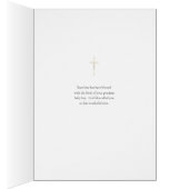 複雑な金ゴールドフレームカトリックおめでとうベビー (内側 (右))