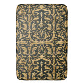 複雑な金ゴールド装飾模様 バスマット (正面縦)