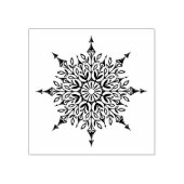 複雑な雪の結晶クリスマスアートスタンプ ラバースタンプ (インプリント)