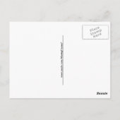 複雑な雪の結晶 ポストカード (裏面)