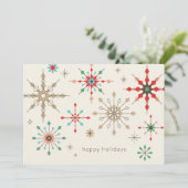 複雑な雪片パターン シーズンカード (スタンド正面)