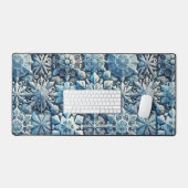 複雑な霜インスパイア模様 デスクマット (キーボード&マウス)