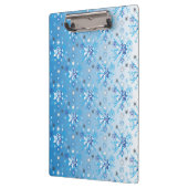 複雑な青と白の星と雪 クリップボード (左)