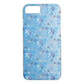 複雑な青と白の星と雪 Case-Mate iPhoneケース (裏面)
