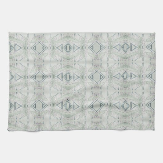 複雑な青  キッチンタオル (横)