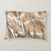 複雑な鮮やかフローラを特徴とする織物デザイン アクセントクッション (裏面)