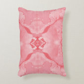 複雑な鮮やかflを特徴とするピンクの織物デザイン アクセントクッション (正面(垂直))