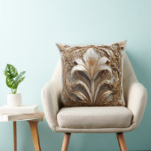 複雑な黄金装飾フローラレリーフ、 浮き彫り クッション (椅子)