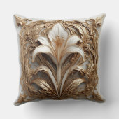 複雑な黄金装飾フローラレリーフ、 浮き彫り クッション (裏面)