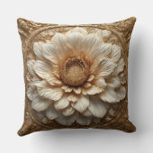 複雑な黄金装飾フローラレリーフ、 浮き彫り クッション (裏面)