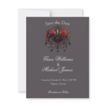 複雑な黒いゴシック様式のシャンデリアとバラ