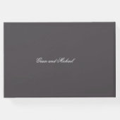 複雑な黒いゴシック様式のシャンデリア結婚ズ ゲストブック (裏面)