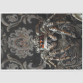 複雑な黒い王冠のスパイダーアート 薄葉紙 (正面)