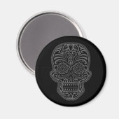 複雑な黒糖スカル マグネット (正面/裏面)