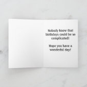 「複雑な」ドナルド・トランプ誕生日カード カード (内部)