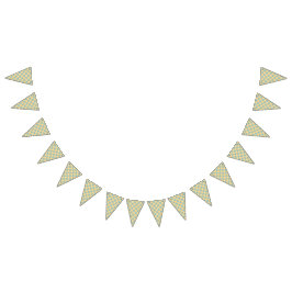 複雑なblを特徴とする明るいオレンジ色のファブリックデザイン バンティングフラッグ