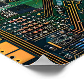 複雑なPCBパターン ポスター (角)