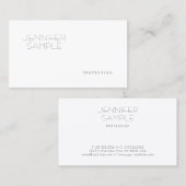 複雑にされる専門のエレガントでお洒落な平野 名刺 (正面/裏面)