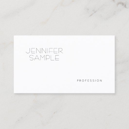 複雑にされる専門のエレガントでお洒落な平野 名刺 (正面)