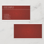 複雑にされる専門のシンプルなヴィンテージ 名刺 (正面/裏面)