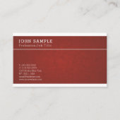 複雑にされる専門のシンプルなヴィンテージ 名刺 (正面)