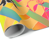 複雑に織り交ぜられた花模様 ラッピングペーパー (ロールコーナー)