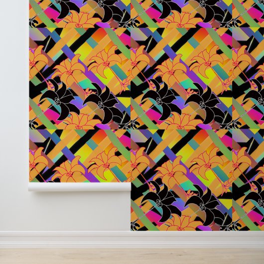 複雑に織り交ぜられた花模様 壁紙 (アプリケーション)