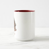 複雑に設計されたジンジャーブレッドハウスコーヒー マグカップ (中央)