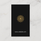 複雑スタイリッシュな自然パターン 名刺 (裏面)