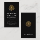 複雑スタイリッシュな自然パターン 名刺 (正面/裏面)