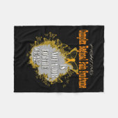 複雑地域疼痛症候群認識度4 フリースブランケット (正面(横))