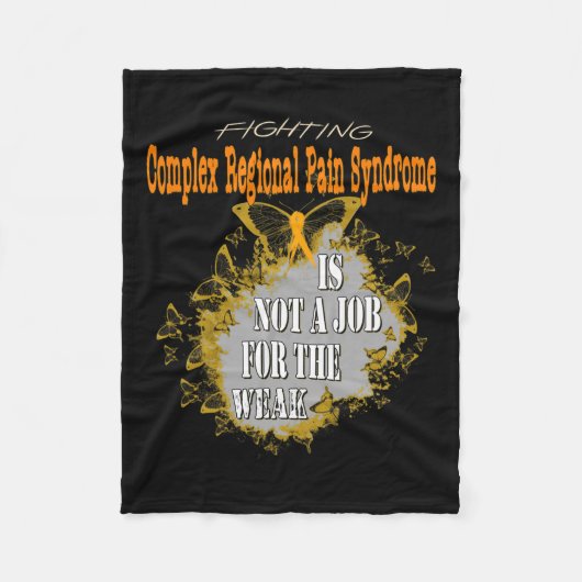 複雑地域疼痛症候群認識度4 フリースブランケット (正面)