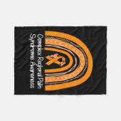 複雑地域疼痛症候群認識度Crps Oran フリースブランケット (正面(横))