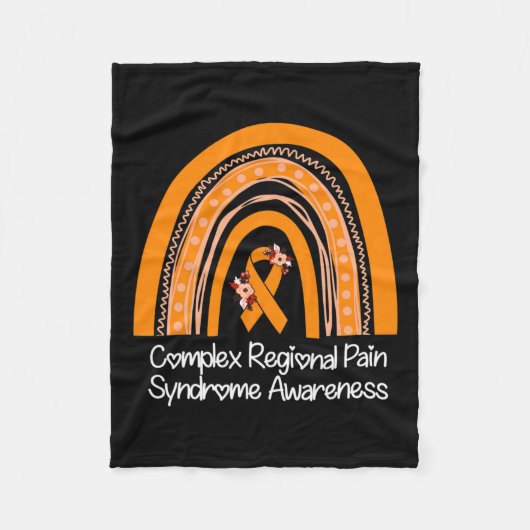 複雑地域疼痛症候群認識度Crps Oran フリースブランケット (正面)