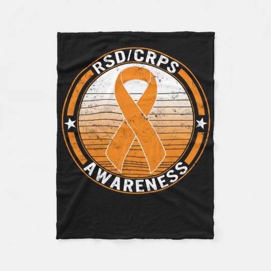 複雑局所疼痛症候群(CRPS)啓発 フリースブランケット (正面)