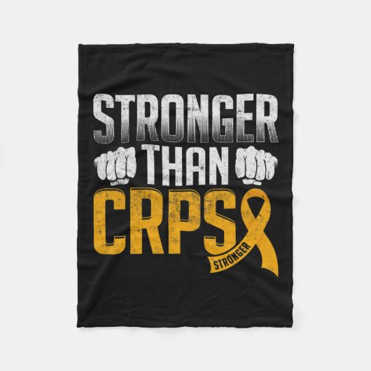 複雑局所疼痛症候群 RSD/CRPS 啓発 フリースブランケット (正面)