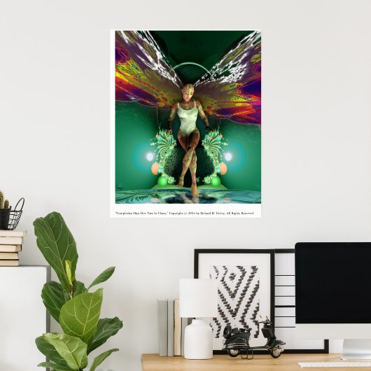 複雑性が彼女の足の指を混乱に陥れる ポスター (ホームオフィス)