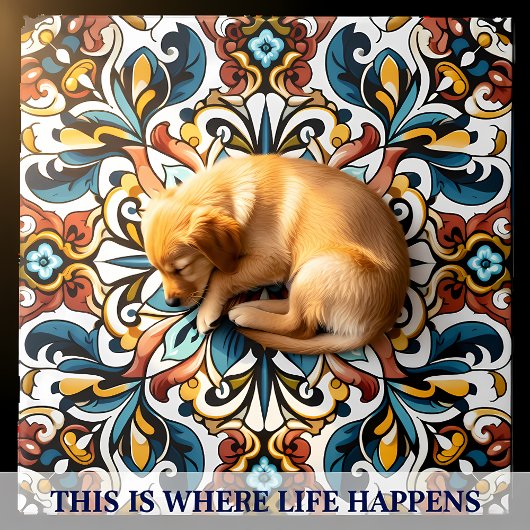 複雑鮮やかなセラミックタイルのフローラデザイン タイル