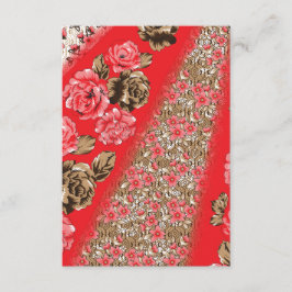 複雑鮮やかなフローラと エンクロージャーカード