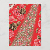 複雑鮮やかなフローラと エンクロージャーカード (裏面)