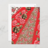 複雑鮮やかなフローラと シーズンポストカード (正面/裏面)