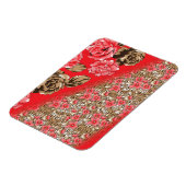 複雑鮮やかなフローラと マグネット (左側)