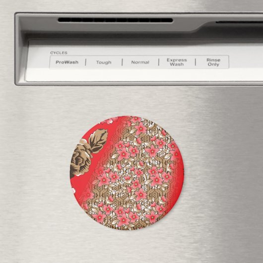 複雑鮮やかなフローラと マグネット (インサイチュ (食洗機))