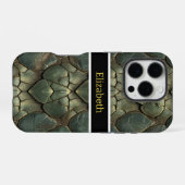 複雑鮮やかなヘビの模様 iPhoneケース (裏面横)