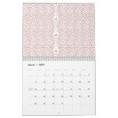 複雑鮮やかな幾何学的なモットを特徴とする敷物 カレンダー (3月 2027)