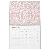 複雑鮮やかな幾何学的なモットを特徴とする敷物 カレンダー (2月 2027)
