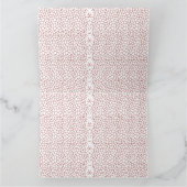 複雑鮮やかな幾何学的なモットを特徴とする敷物 カード (内部)